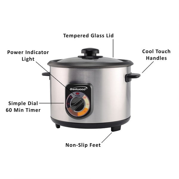 2.5 Quart Stainless Steel Tahdig Rice Cooker