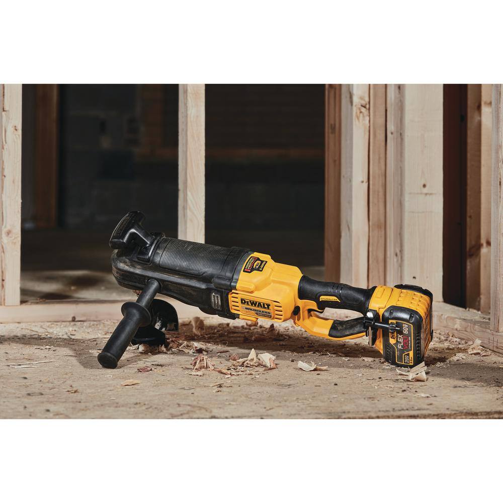 DW FLEXVOLT 60V MAX Cordless In-line 12 in. Stud and Joist Drill with E-Clutch and (1) FLEXVOLT 9.0Ah Battery DCD470X1