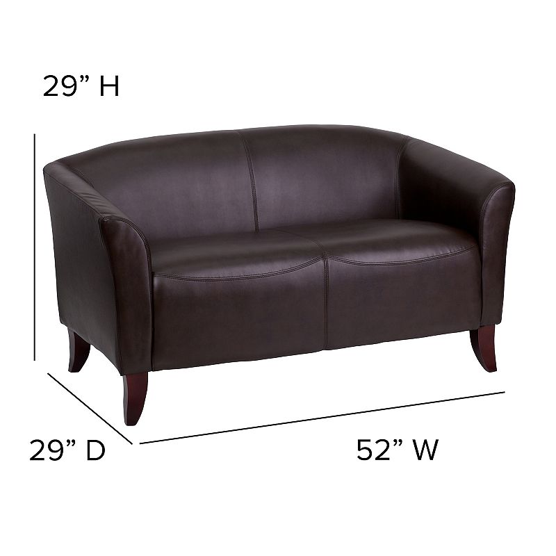 Flash Furniture HERCULES Brown Loveseat