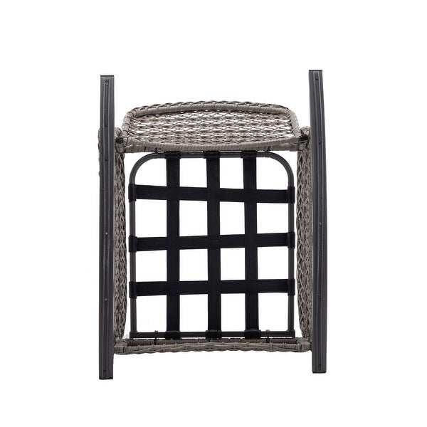 3pcs Outdoor Furniture Modern Wicker rocking chair set - Overstock - 37253099