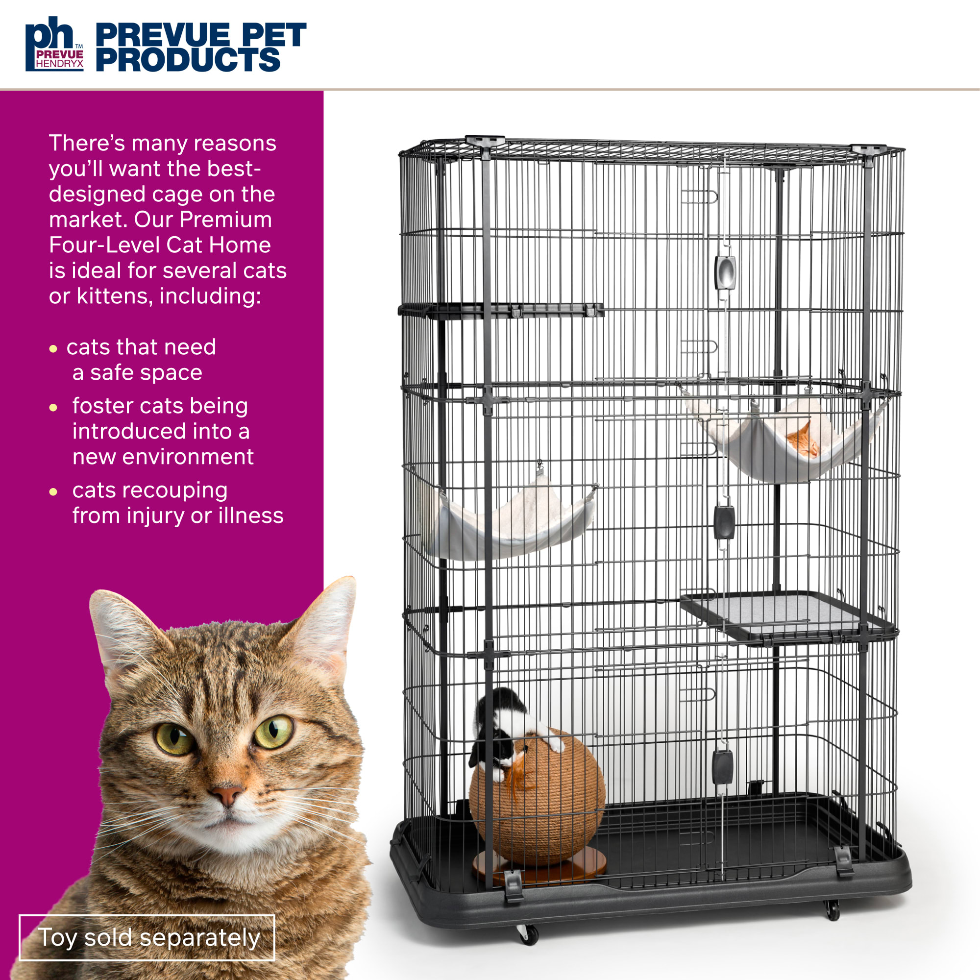 PREVUE PET PRODUCTS 7500 Premium 4 Level Cat Home