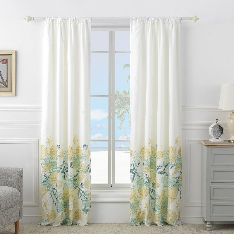 Barefoot Bungalow Grand Bahama Window Curtain Set