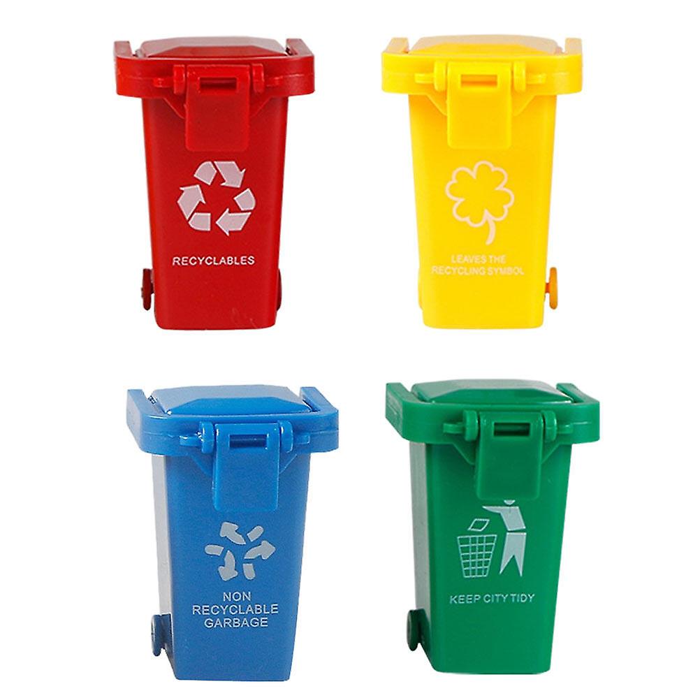 4pcs Garbage Sorting Games Trash Can Toy Children Early Education Plaything