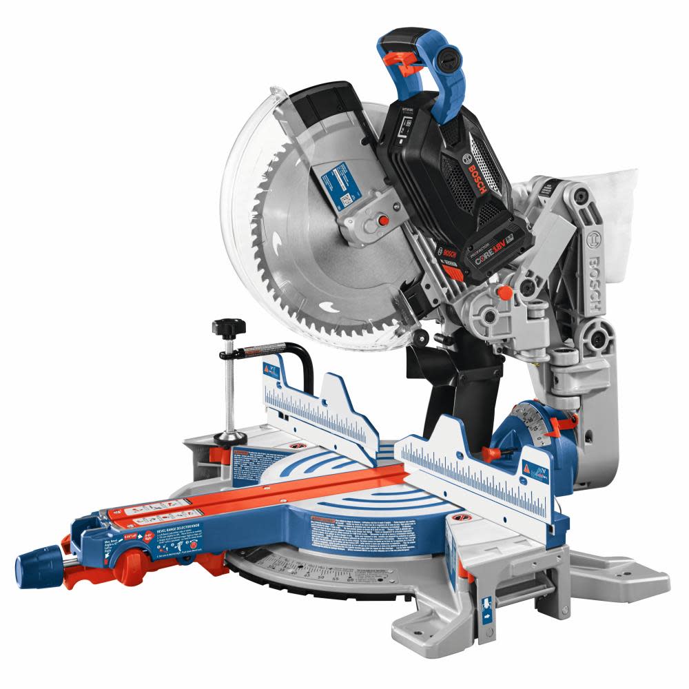 Bosch PROFACTOR 18V Surgeon 12 Dual-Bevel Glide Miter Saw Kit with 1 CORE18V 8.0 Ah PROFACTOR Performance Battery ;