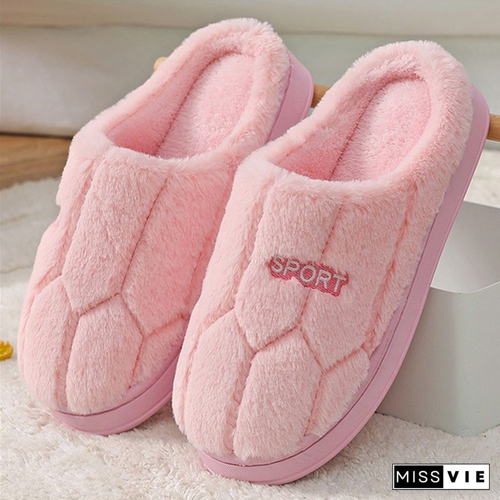 Women Winter Home Slippers Cartoon Cat Shoes Non-Slip Soft Winter Warm House Slippers Indoor Bedroom Lovers Couples