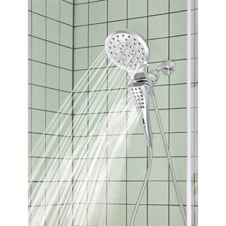 MOEN Verso 8-Spray Patterns with 1.75 GPM 7 in. Wall Mount Dual Shower Heads with Infiniti Dial in Chrome 220C2EP