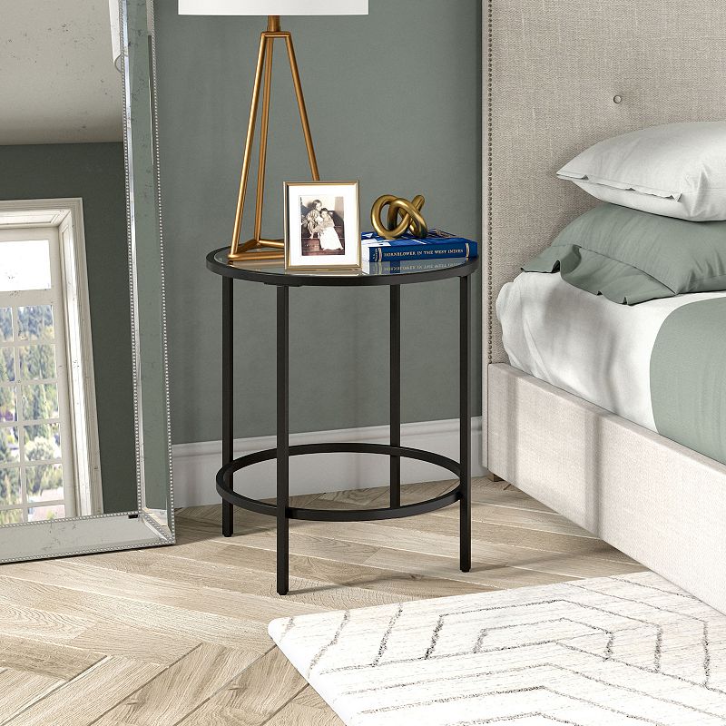 Finley and Sloane Sivil Round End Table