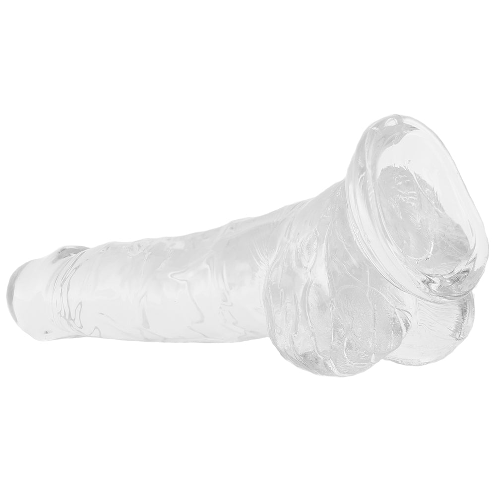 King Cock 7 Inch Ballsy Dildo in Clear