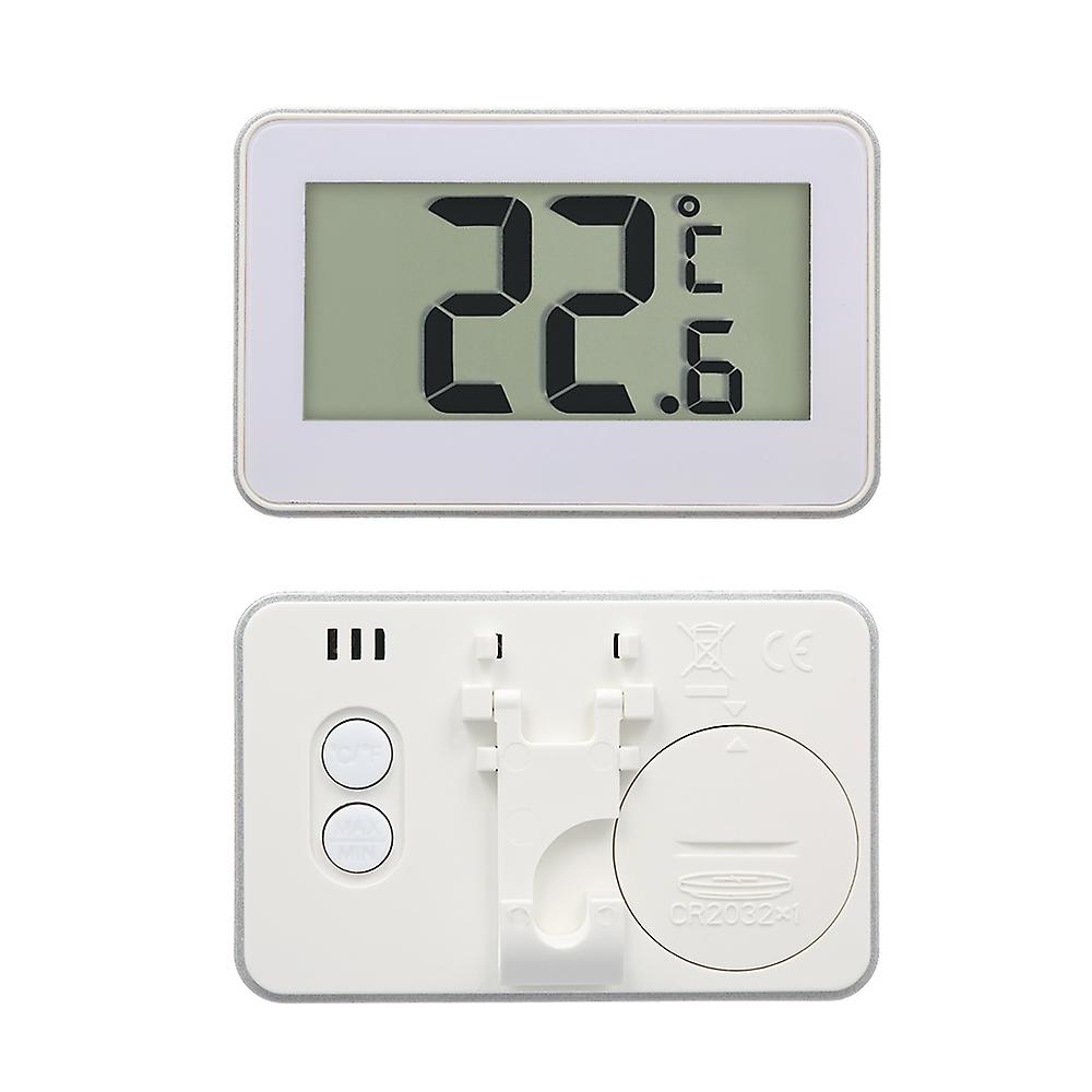 Digital Lcd Refrigerator Thermometer Fridge Freezer Thermometer With Adjustable Stand Magnet Frost Alert Home Use No.260355