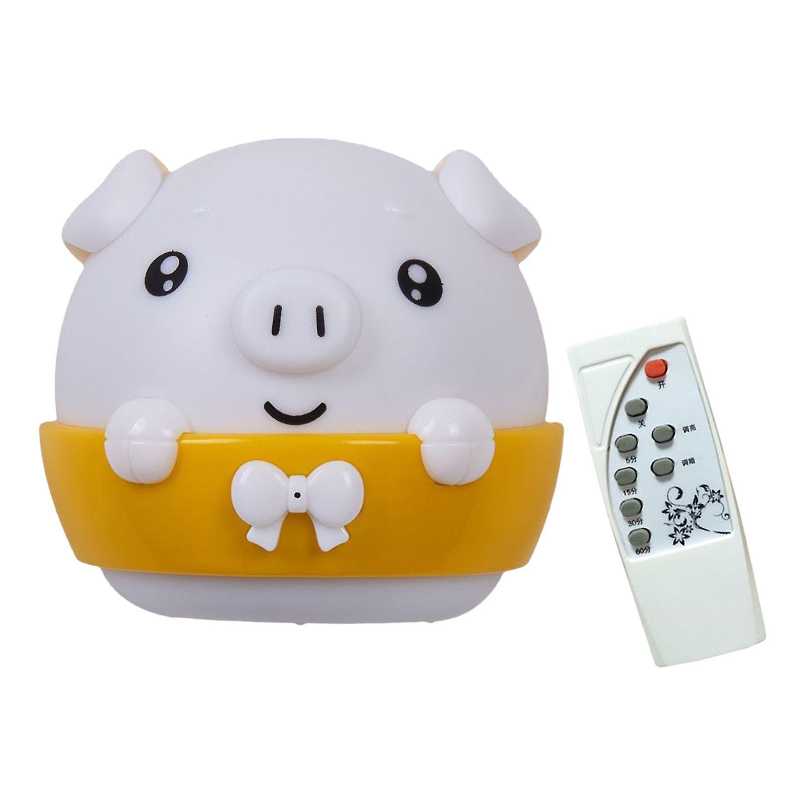 Pig Night Light Kids Led Night Lamp For Living Room Home Breastfeeding Yellow Light