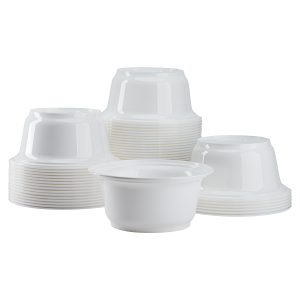 Karat 36oz PP Plastic Injection Molding Bowl - White - 300 ct