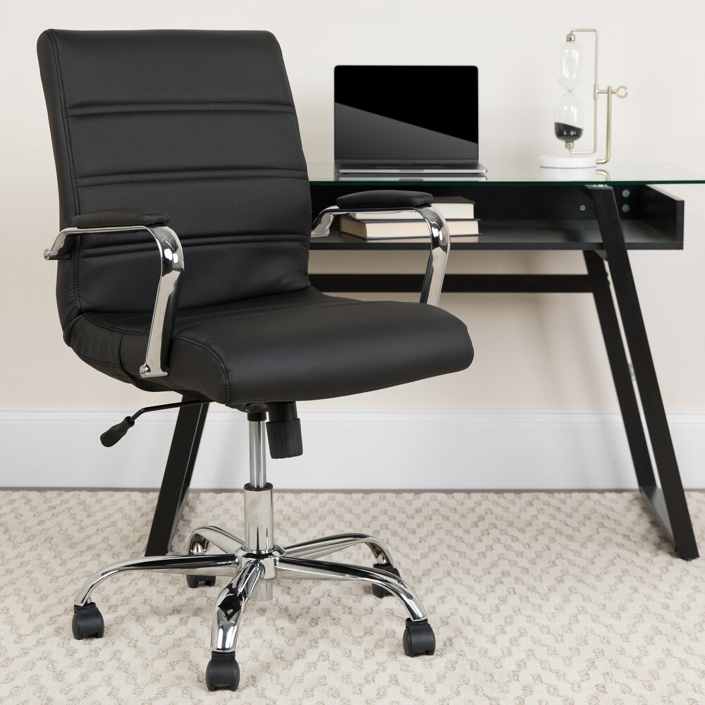 Mid back LeatherSoft Executive Swivel Office Chair