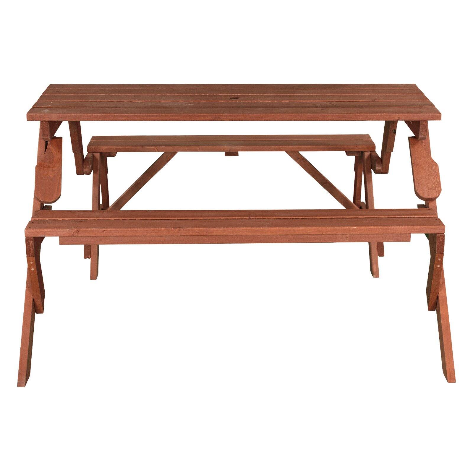 Leisure Season Folding Picnic Table and Bench