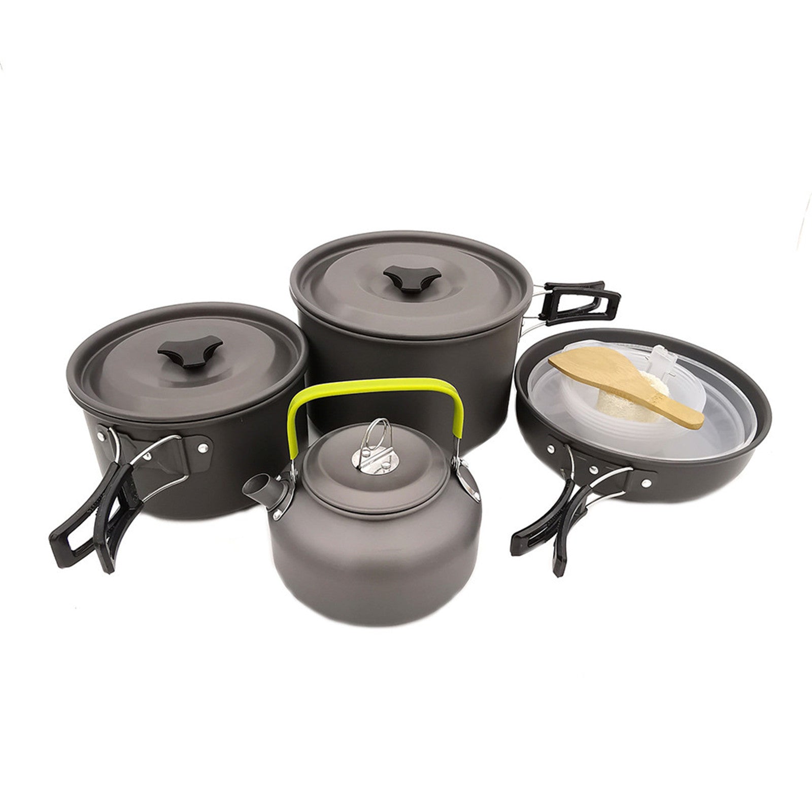 Wepro Outdoor Camping Cookware Combination Cookware Tableware Picnic Bowl Pot Pan Set