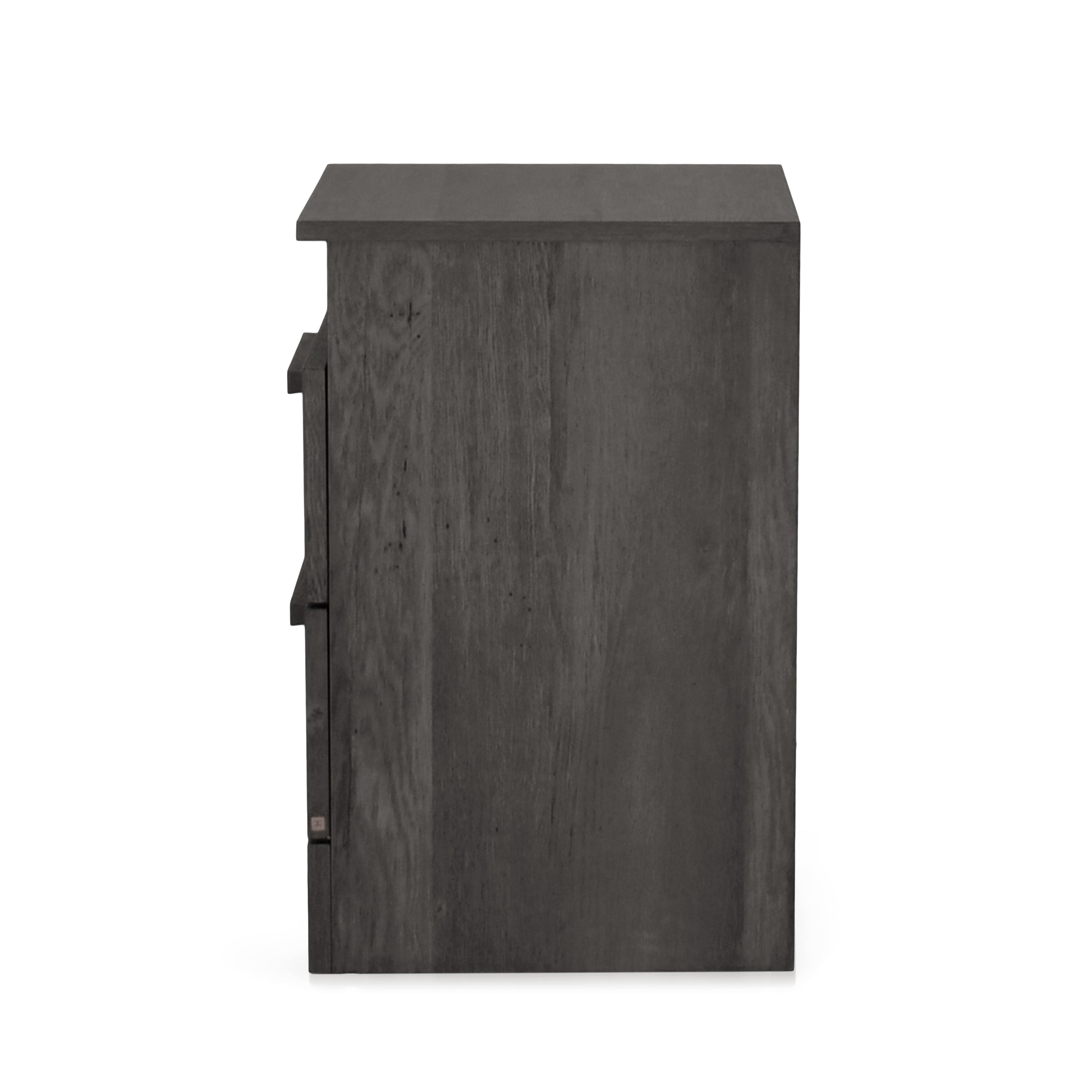 Broxon Rustic 2 Drawer Nightstands, Set of 2