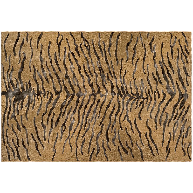 Safavieh Courtyard Zebra Indoor Outdoor Rug