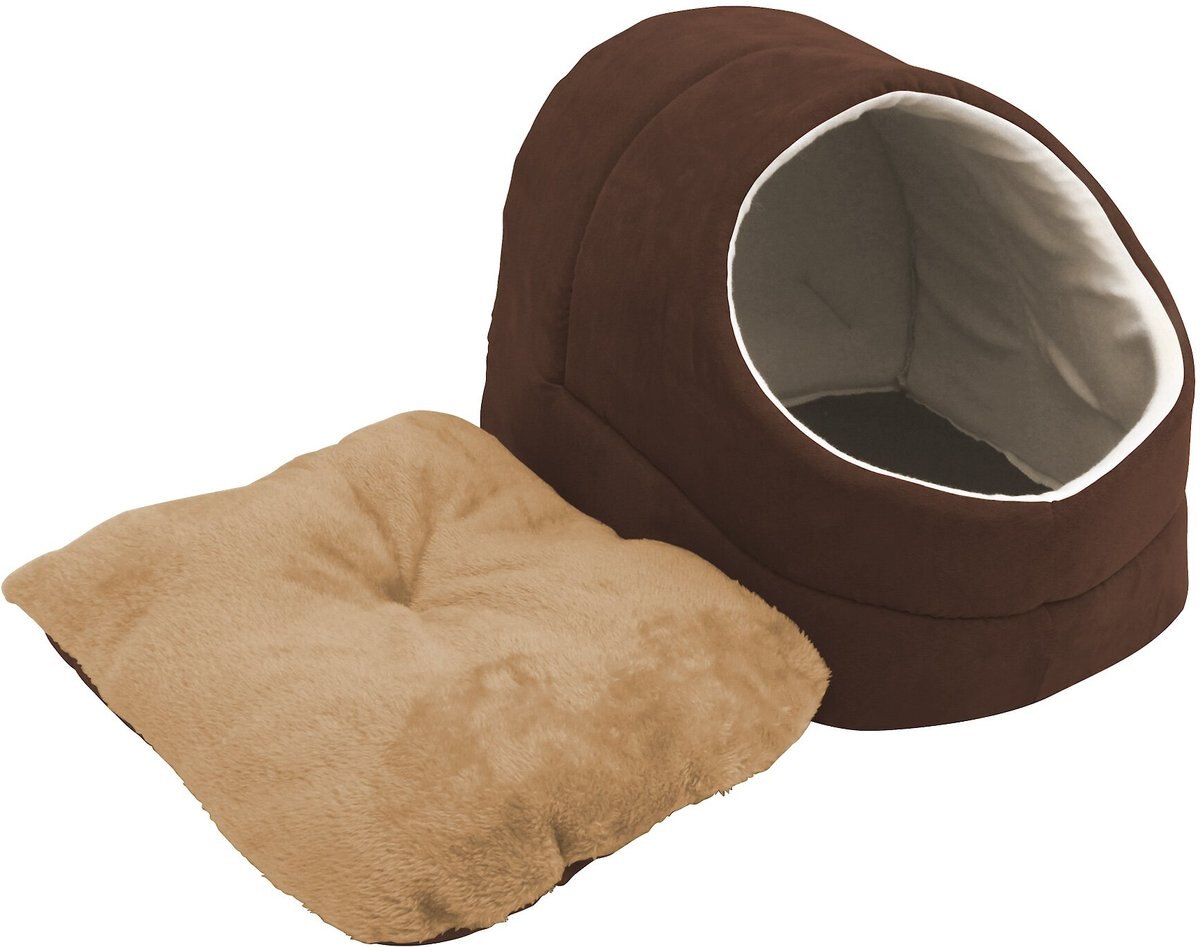 Jespet Cave Covered Cat and Dog Bed