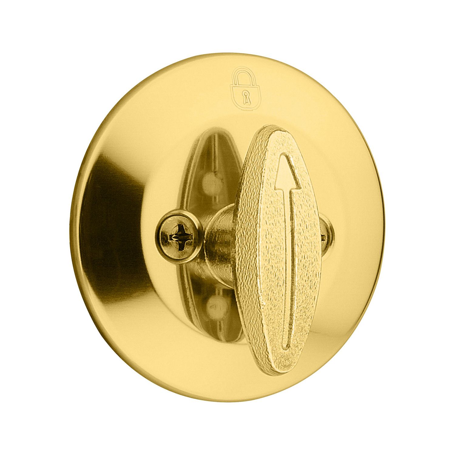 Kwikset Polished Brass Metal Deadbolt