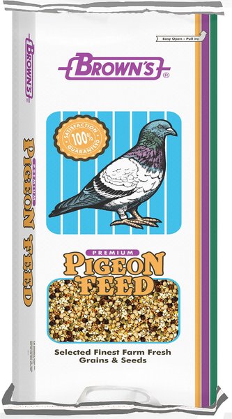 Brown's Developer Kafir Seeds and Grains Dove and Pigeon Bird Food， 50-lb bag