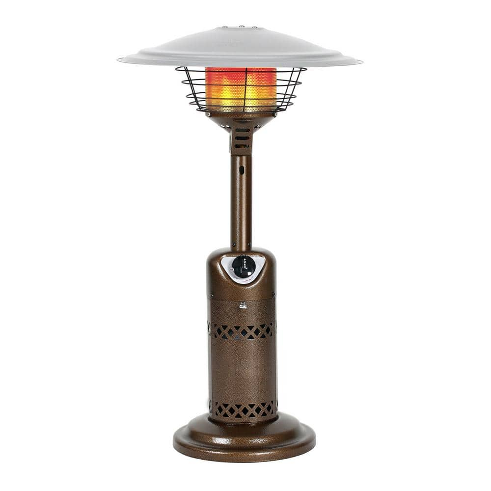 HeatMaxx Portable Patio Heater, Outdoor Propane Table Top Heater, Bronze SRPT03