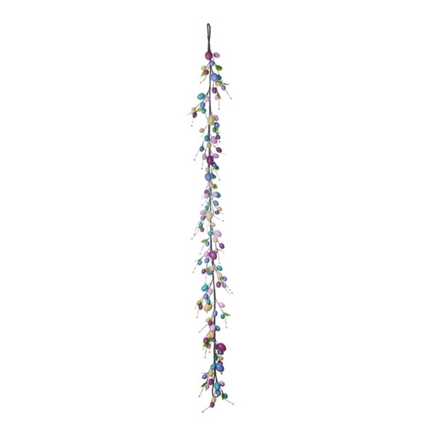 Transpac Foam 84 In Multicolor Easter Colorful Egg Garland