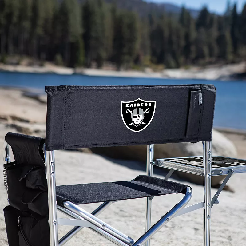 NFL Las Vegas Raiders Sports Chair with Side Table