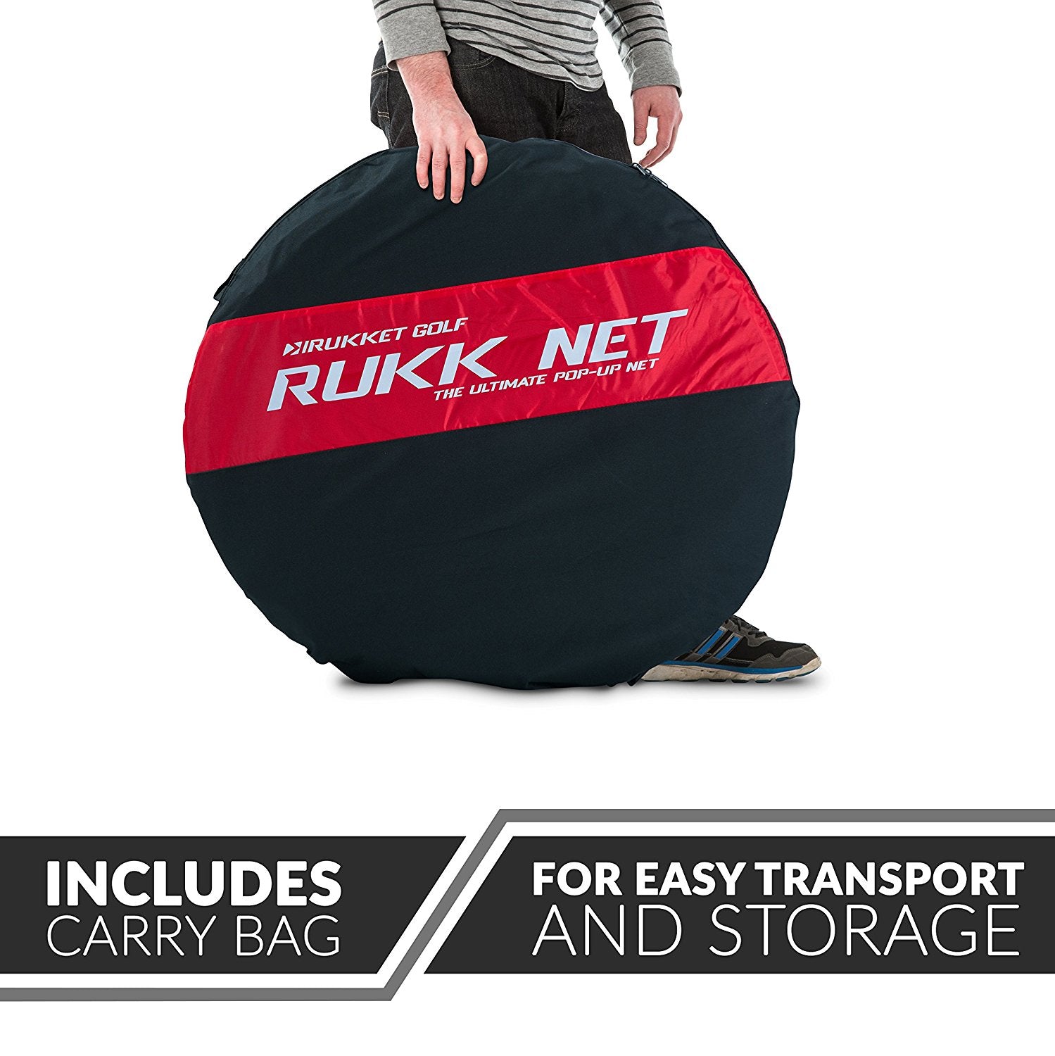 Rukknet: The Original Rukket Sports Pop-up Golf Net with Ball Return Feature， 10x7x5