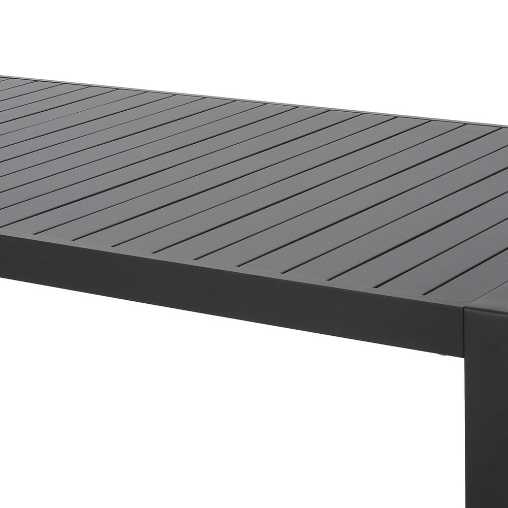 Navan Modern Aluminum Outdoor Dining Table by Christopher Knight Home   70.00\