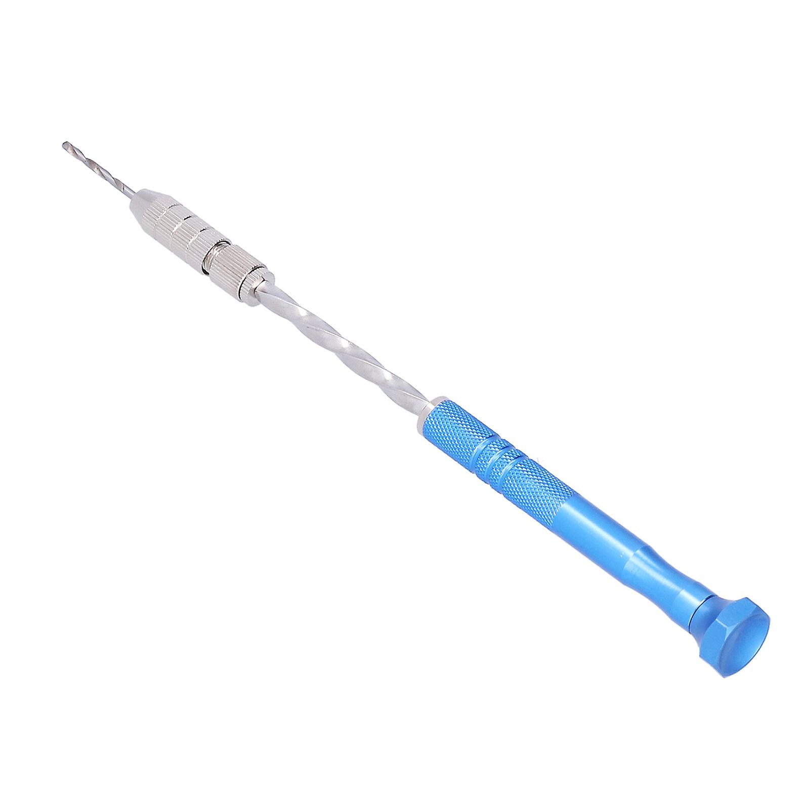 Hand Drill Jewelry Carving Drill Blue Stainless Steel Punching Drilling Tool For Woodworking