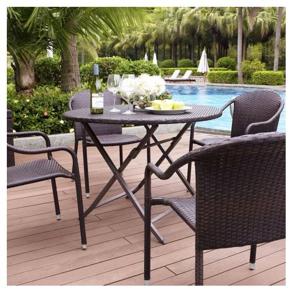 Palm Harbor 5Pc Outdoor Wicker Dining Set