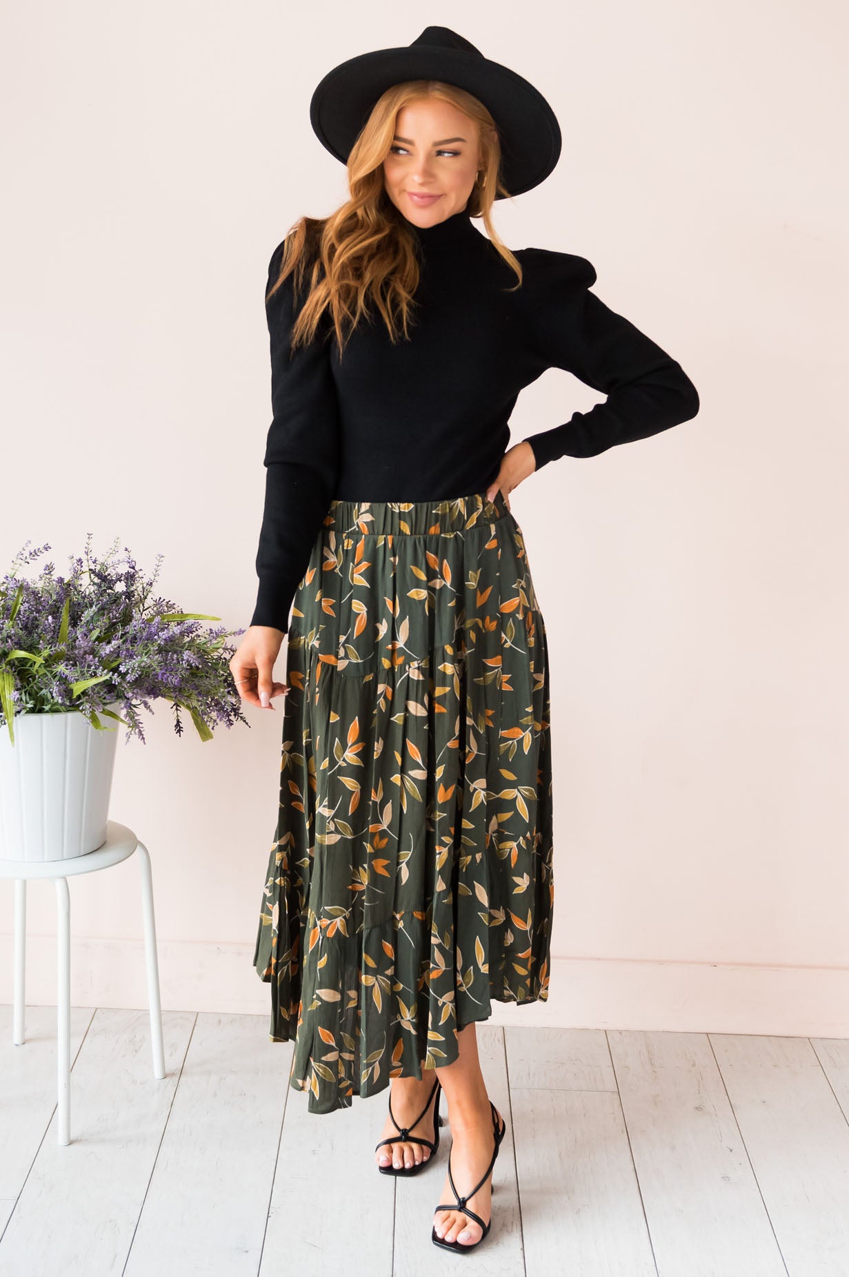 Leaves Are Changing Modest Skirt