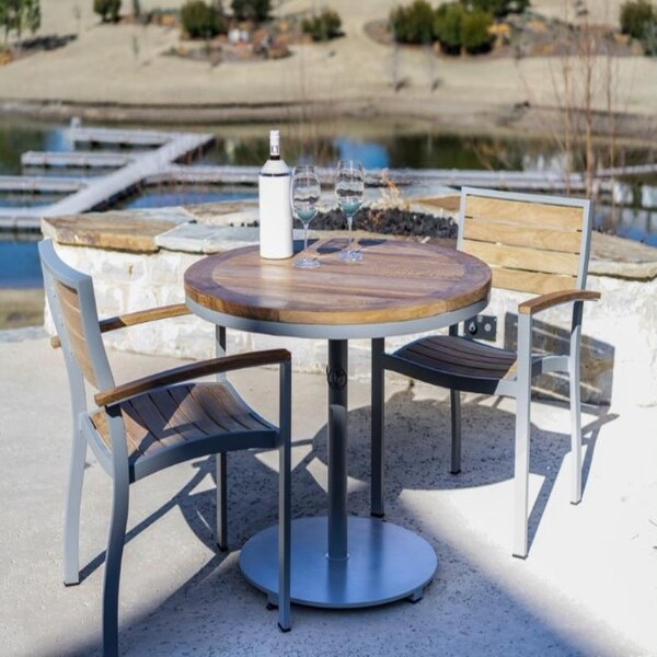 Palmilla Grey Teak Outdoor High Bar Table