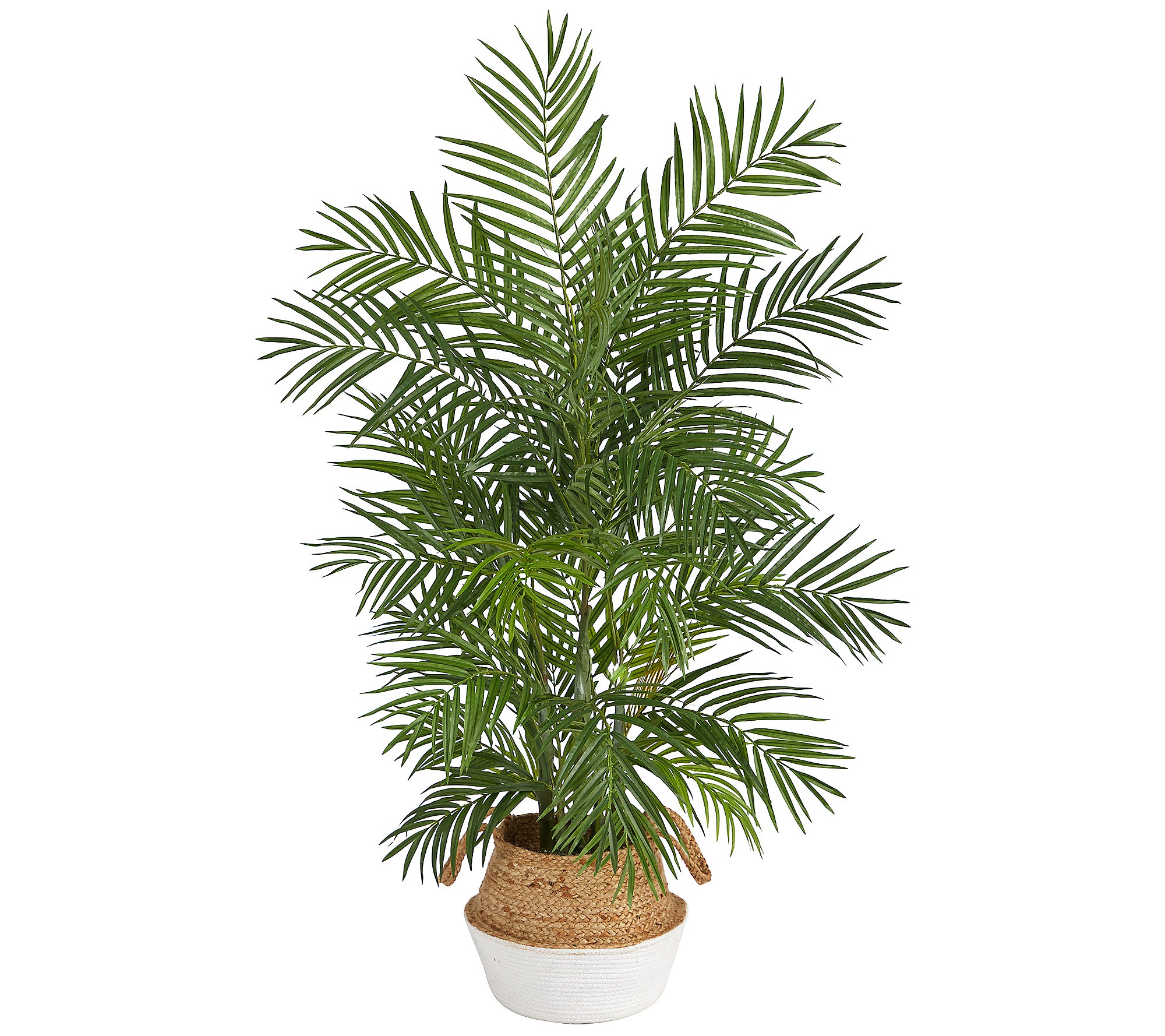 Nearly Natural 4' Areca Artificial Palm in Woven Planter