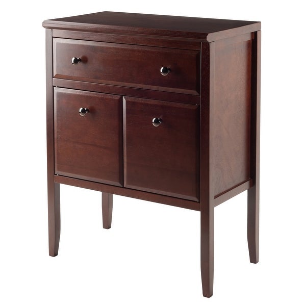 Wood Orleans Modular Buffet Cabinet， Sideboard， Cappuccino Finish