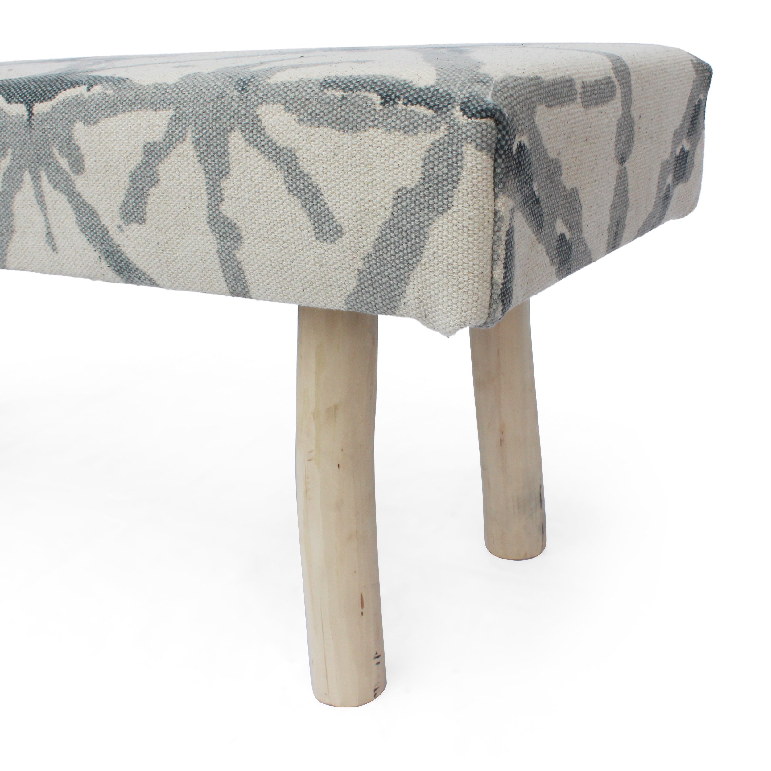 Carrera Handcrafted Boho Rectangular Fabric Bench