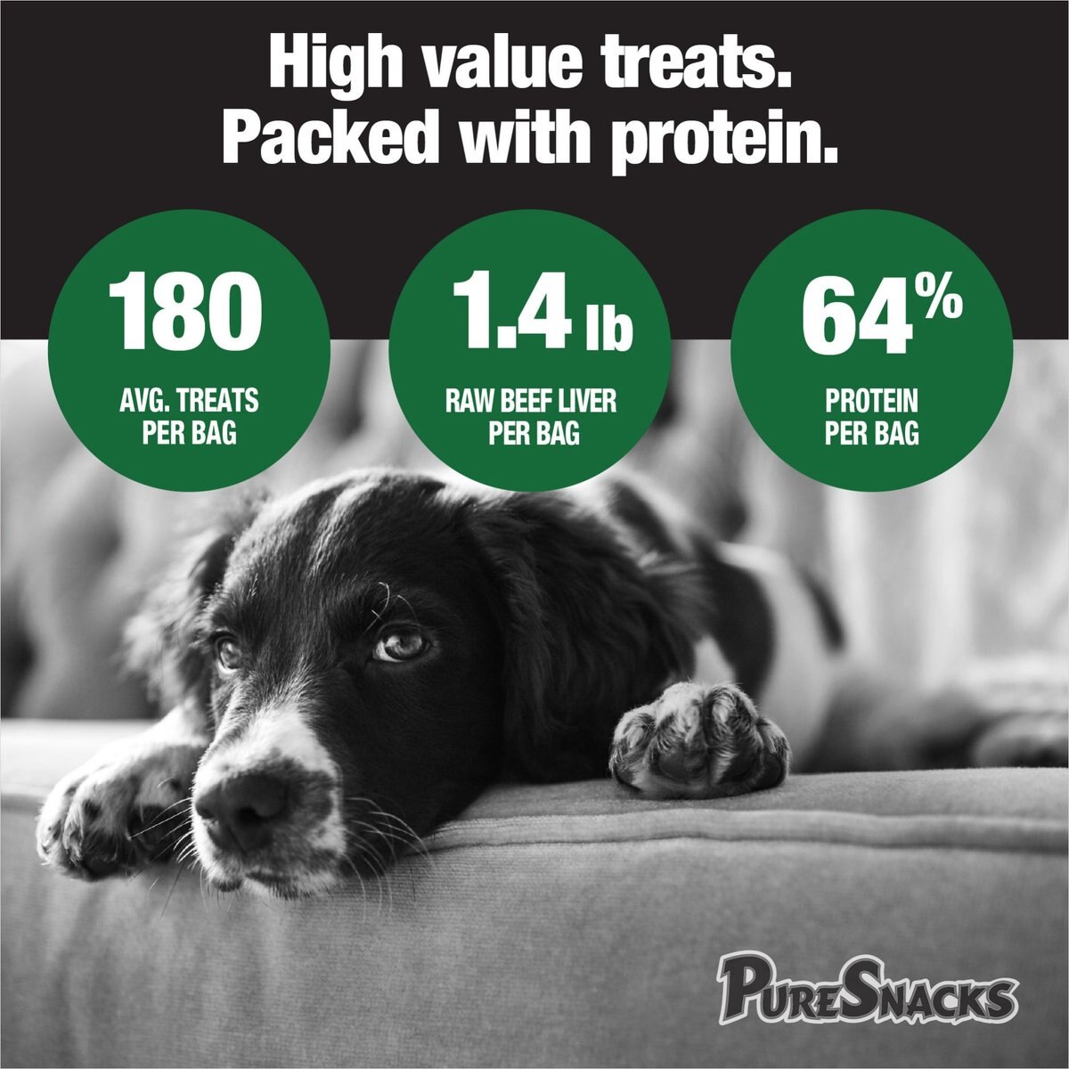 PureSnacks Beef Liver Freeze-Dried Dog Treats