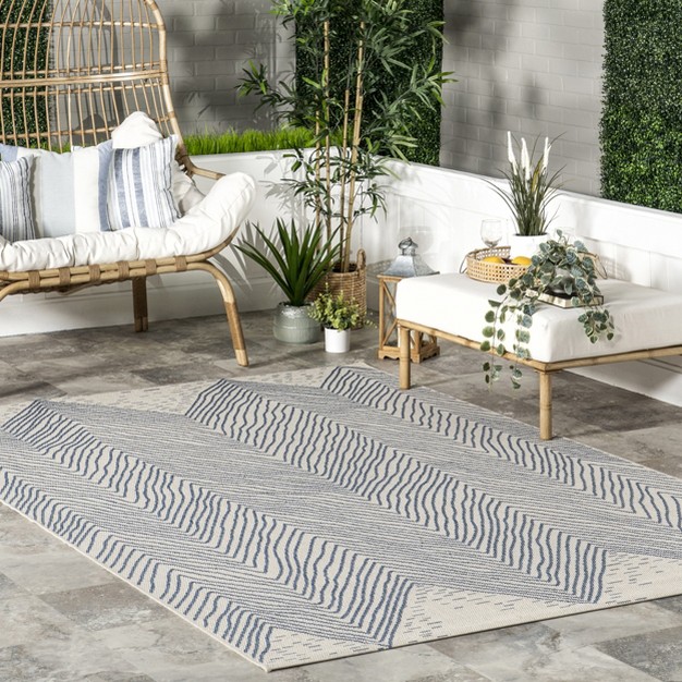 Nuloom Carina Chevron Waves Indoor outdoor Area Rug