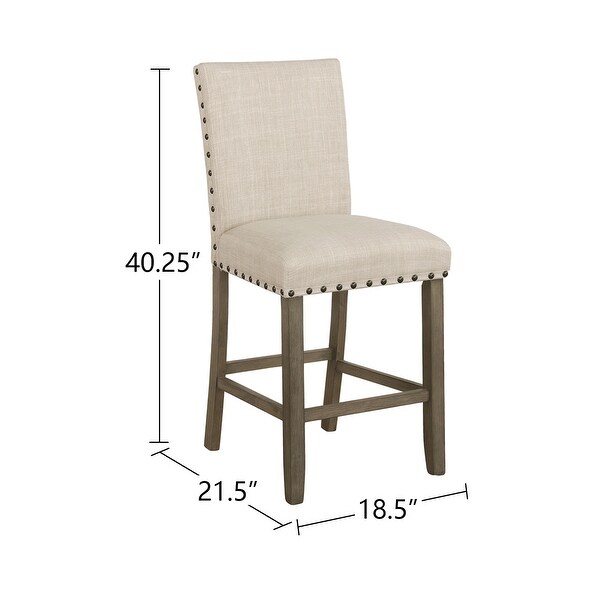 Set of 2 Wooden Upholstered Dining Chair