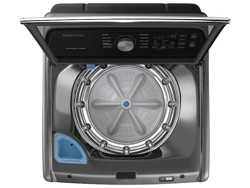 Samsung WA45T3400AP 4.5 Cu. Ft. Capacity Top Load Washer With Active Waterjet In Platinum