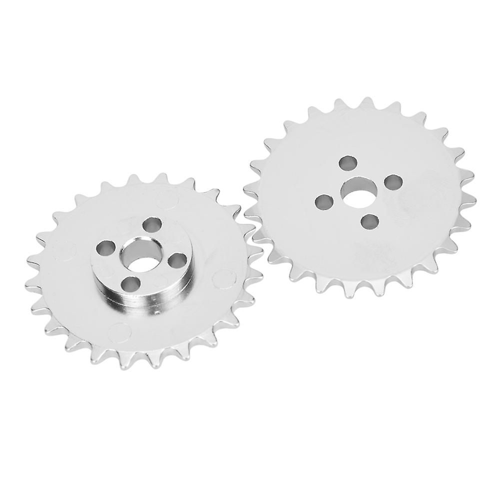 2pcs 24-tooth Sprockets Zinc Alloy Toothed Chain Gear Industrial Robot Parts 52mm X 6.8mm