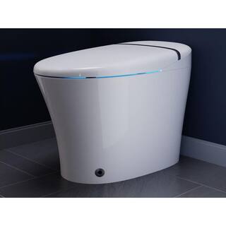 ANZZI Envo Aura Elongated Smart Bidet Toilet in White with Remote TL-STSF851WH