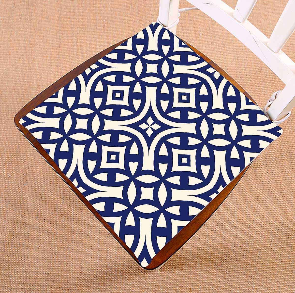 Symmetric Geometric Ornament Color Chair Pads Chair Mat Seat Cushion Chair Cushion Floor Cushion 45x45 Cm