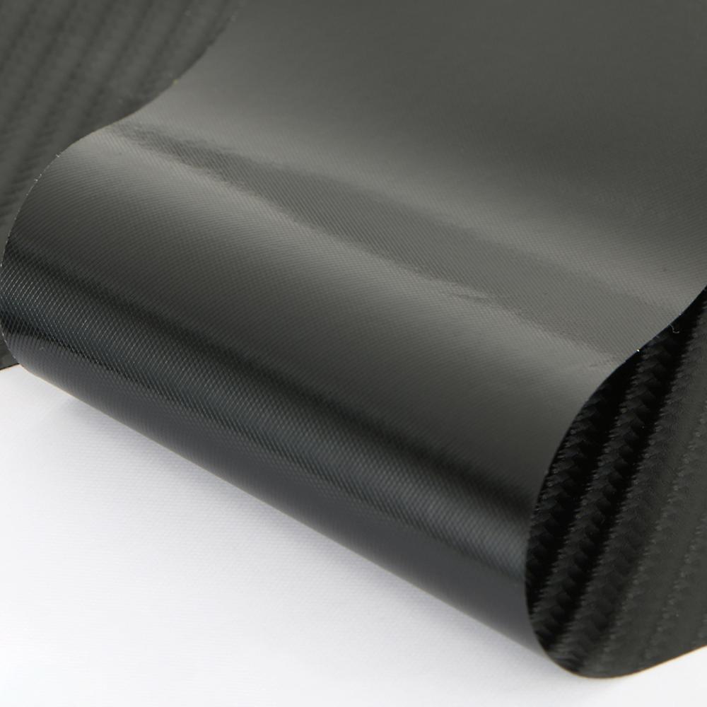 Universal Trunk Rear Guard Plate Sticker Car Rear Bumper Trim Anti-kicked Scratch Protection Sticker Strip 3d Carbon Fiber Film