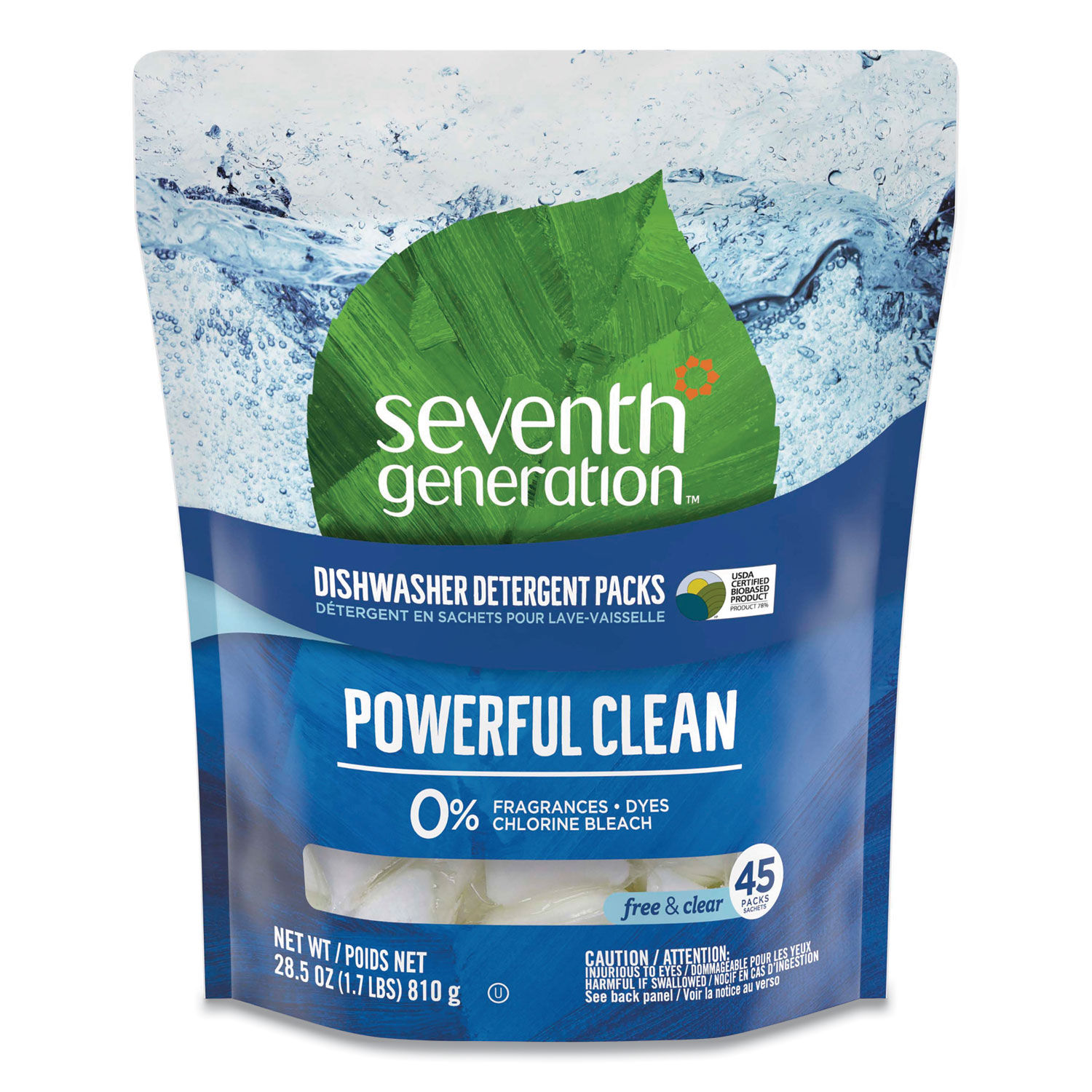 Natural Dishwasher Detergent Concentrated Packs by Seventh Generationandreg; SEV22897