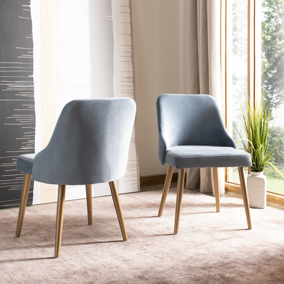 Lulu Upholstered Dining Chair (Set of 2)   Midcentury   Dining Chairs   by HedgeApple  Houzz