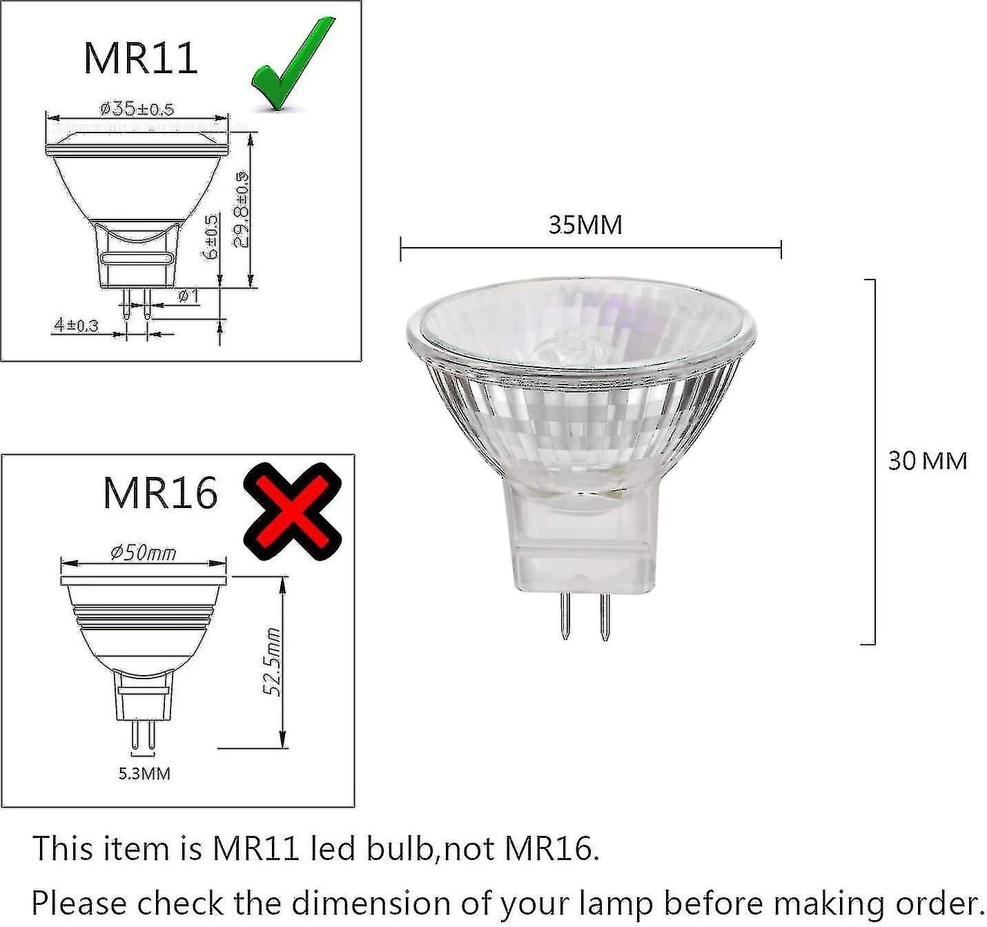 12v 35w Halogen Lamps Gu4 Spot Base 2800k Warm White， Dimmable， Pack Of 8 Botao