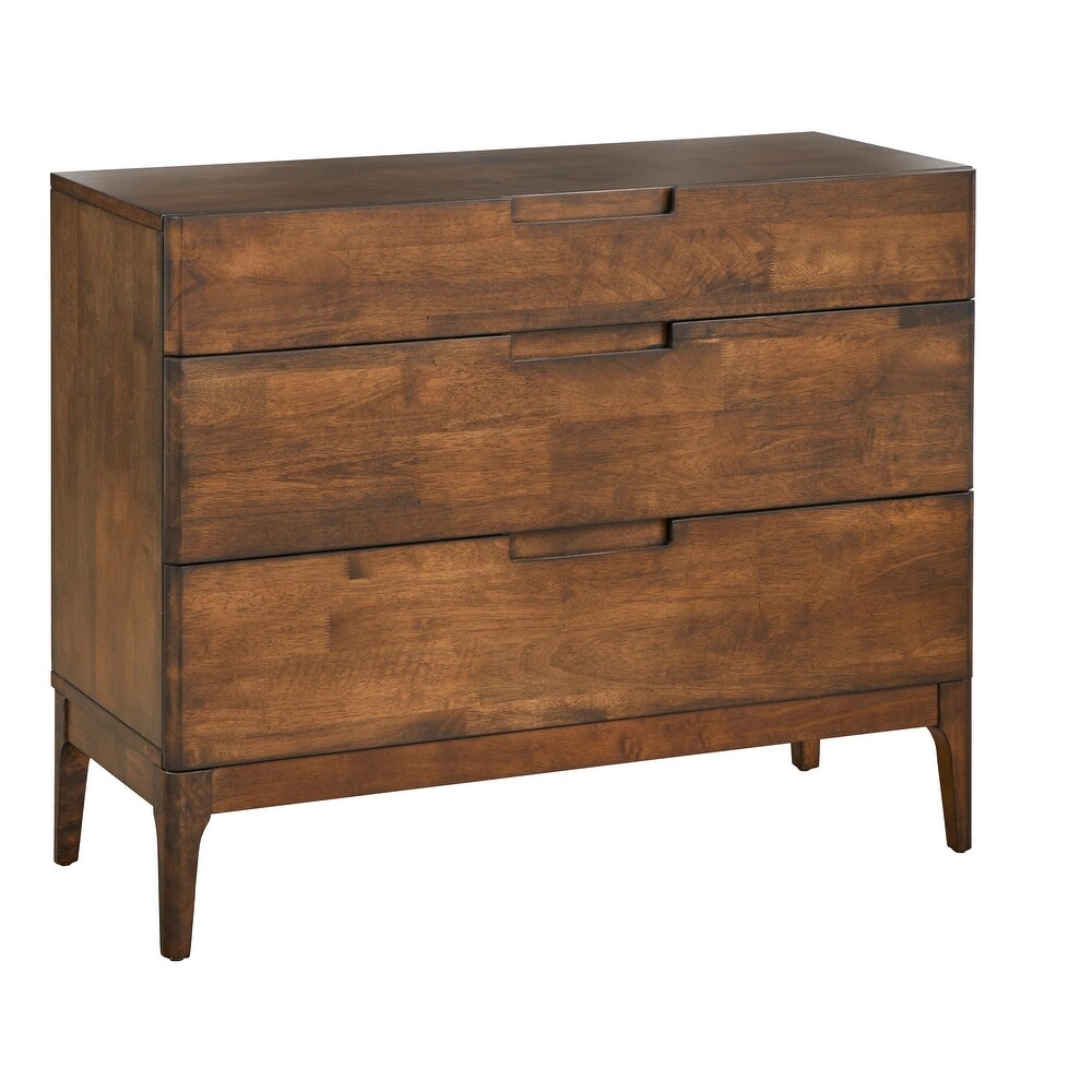 Lifestorey Lorraine Mid century Modern 3 drawer Dresser