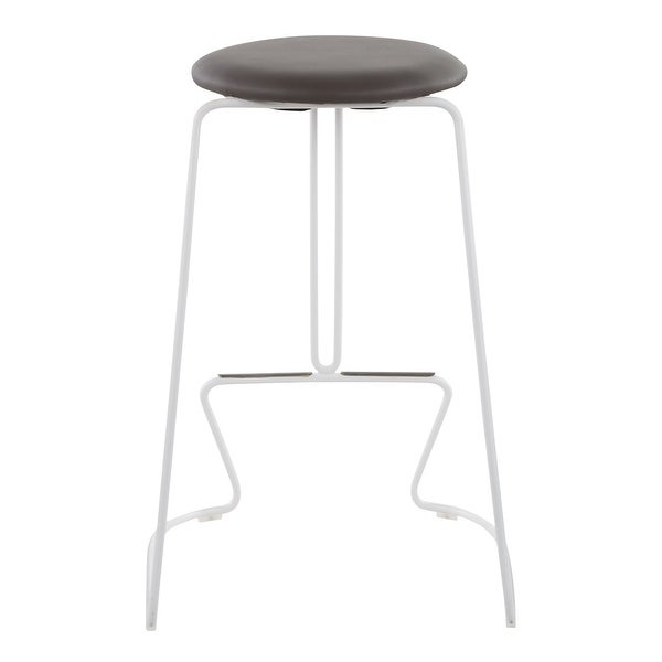 Strick and Bolton Anya Counter Stool in White Metal - Set of 2