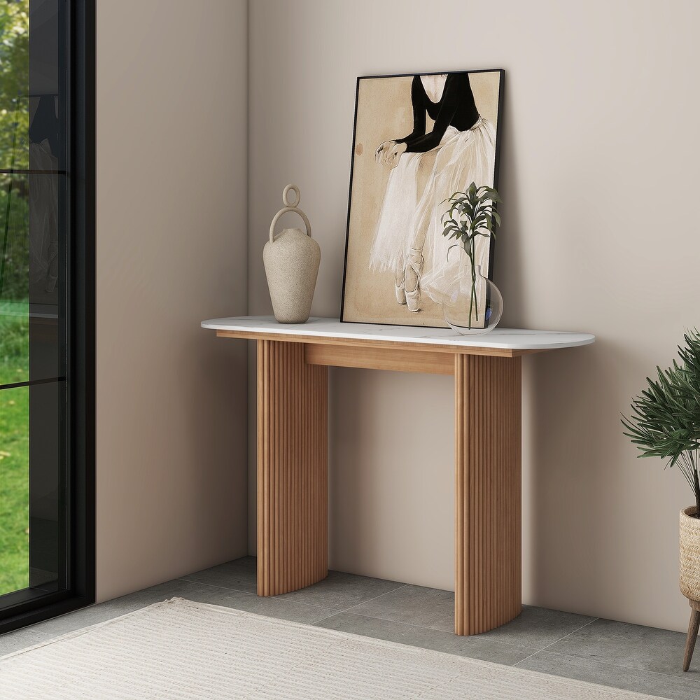 Wood Console Table Entryway Table