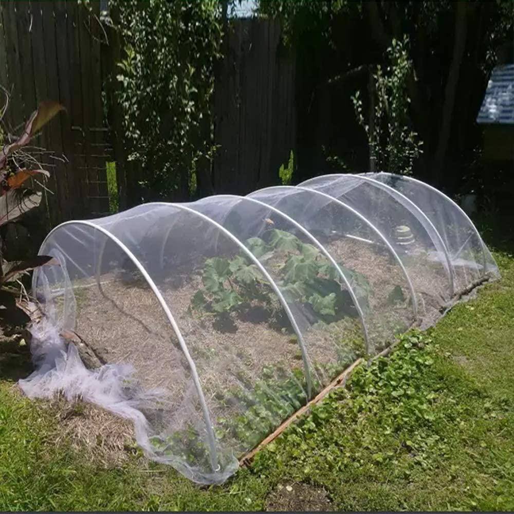 Agfabric 10 ft. x 20 ft. Garden Netting Protect Plants Fruits Flowers Against Bugs Birds and Squirrels White INP10020W